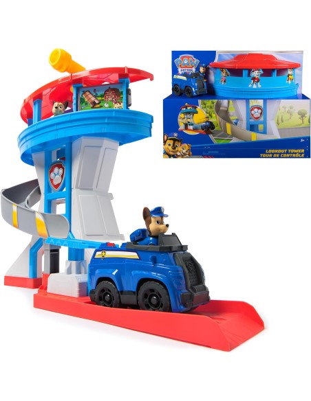 PAW Patrol Quartier Generale Torre Controllo Chase Auto Polizia 50cm AGR6073765 Spin master | Futurartshop.com