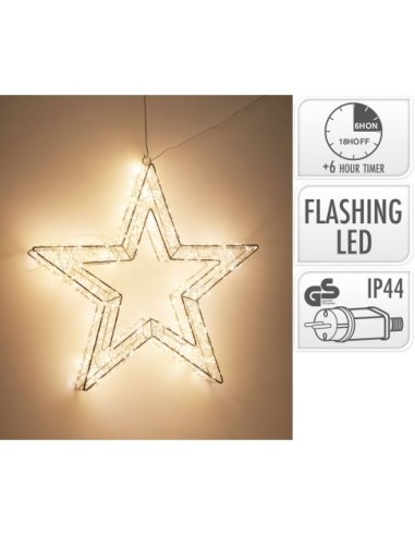 Luminous metal star 720 LEDs 50x50 cm KOPAMZ141410 Koopman | Futurartshop.com