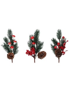 Red pine pick 22 cm 3 models KOPANM222550 Koopman | Futurartshop.com
