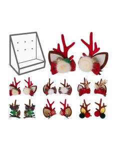 2 clip capelli natale 5 cm 6 modelli KOPANM400100 Koopman | Futurartshop.com