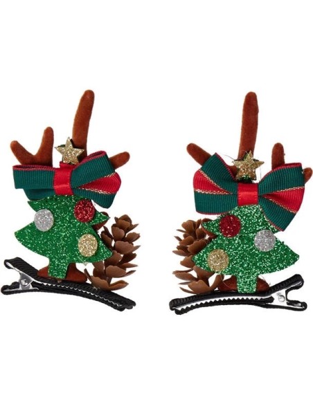 2 clip capelli natale 5 cm 6 modelli KOPANM400100 Koopman | Futurartshop.com