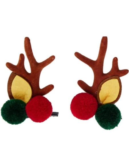 2 Christmas hair clips 5 cm 6 models KOPANM400100 Koopman | Futurartshop.com