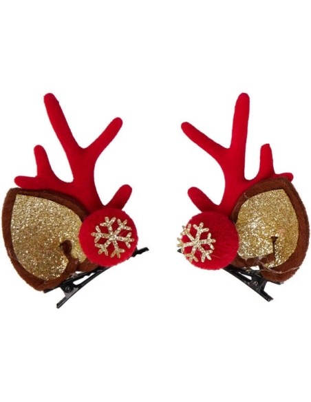 2 Christmas hair clips 5 cm 6 models KOPANM400100 Koopman | Futurartshop.com