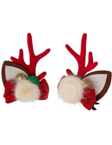 2 clip capelli natale 5 cm 6 modelli KOPANM400100 Koopman | Futurartshop.com