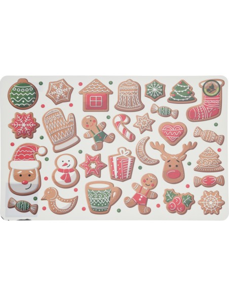 Christmas placemat 43x28 ​​cm 6 models KOPB04222370 Koopman | Futurartshop.com