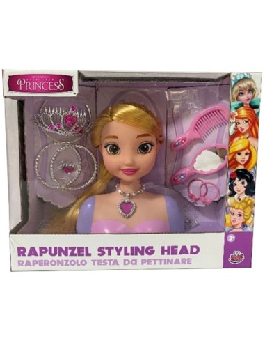 Princess Rapunzel Testa da Pettinare Deluxe Styling Head con 13 Accessori GRAGG02997 Grandi giochi | Futurartshop.com