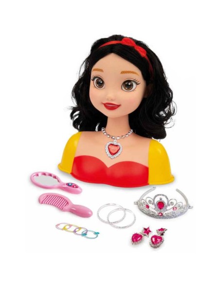 Snow White Princess Styling Head Hair Play Set Brush Mirror Jewelry Accessories GRAGG02998 Grandi giochi | Futurartshop.com
