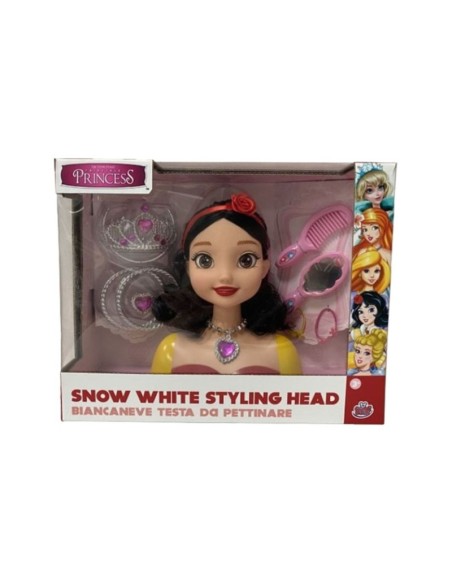 Snow White Princess Styling Head Hair Play Set Brush Mirror Jewelry Accessories GRAGG02998 Grandi giochi | Futurartshop.com