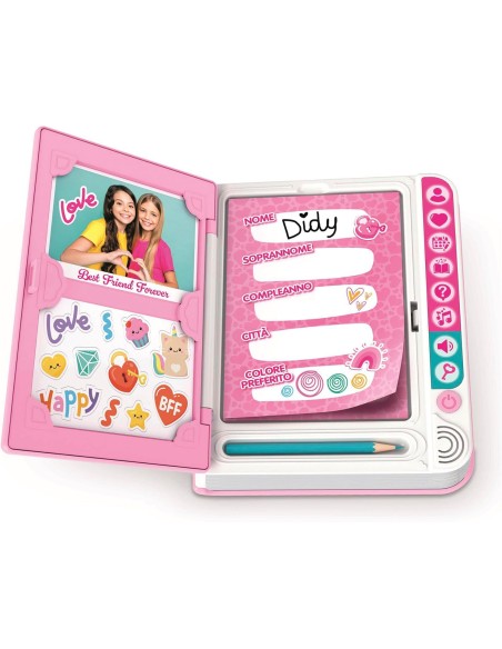 BFF Diario Segreto Unicorno Interattivo con Cassetto dei Segreti LCD Bambin CLE16681 Clementoni | Futurartshop.com