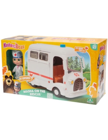 Masha and Bear Ambulance Playset Characters Accessories TV Series GIOMHA55000 Giochi Preziosi | Futurartshop.com