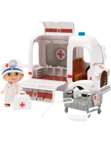 Masha and Bear Ambulance Playset Characters Accessories TV Series GIOMHA55000 Giochi Preziosi | Futurartshop.com