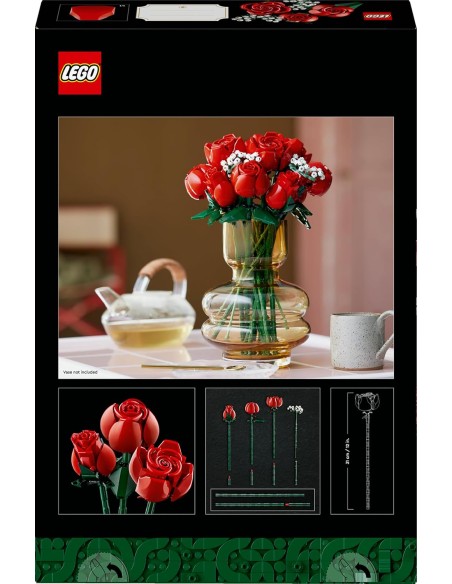 LEGO Bouquet of Roses 10328 Botanical Collection Adults LEG6470461 Lego | Futurartshop.com