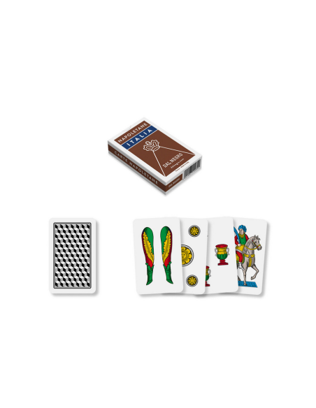 Neapolitan Cards Brown Box Italian Deck DNG010069 Dal Negro | Futurartshop.com