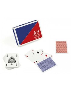 Ramino 305 Playing Cards Dal Negro 2 Decks 110 Pcs Red Blue DAN020009 Dal Negro | Futurartshop.com