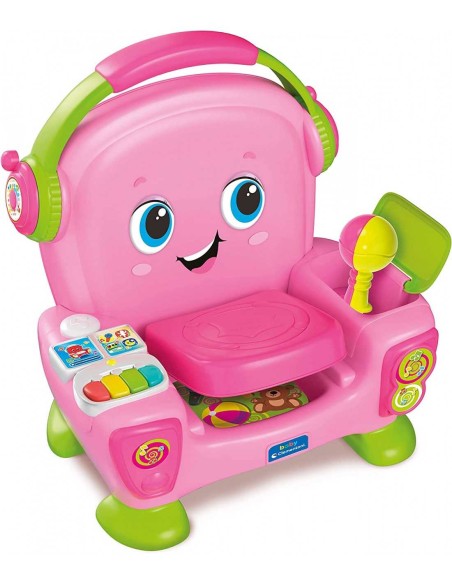 Baby Poltroncina Canta Suona Balla Rosa Pink 12M+ CLE17755 Clementoni | Futurartshop.com