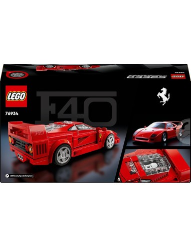 LEGO Speed Champions 76934 Ferrari F40 Supercar Building Set 318pcs LEG6506052 Lego | Futurartshop.com