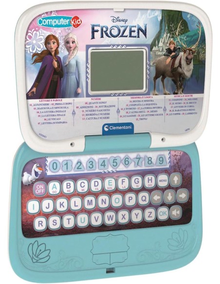 Frozen Computer Kid Educational Laptop 4+ 30 Games ITA CLE16056 Clementoni | Futurartshop.com