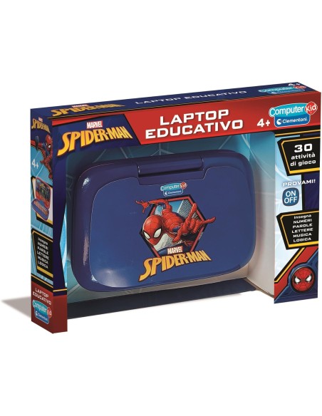 Spider Man Computer Kid Clementoni Educational Laptop 4+ ITA CLE16057 Clementoni | Futurartshop.com