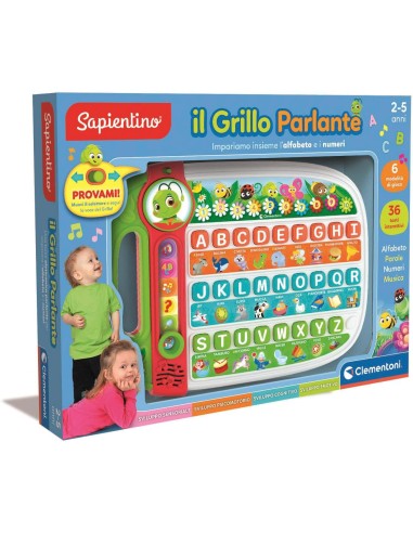 Sapientino Talking Cricket Clementoni Educational Toy 6 Modes 2-5 ITA CLE16801 Clementoni | Futurartshop.com