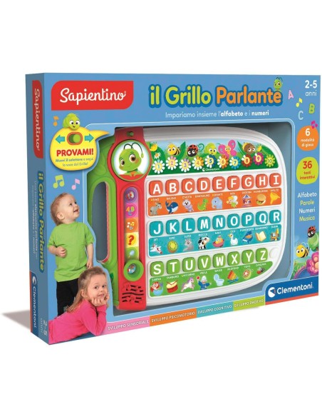 Sapientino Grillo Parlante Clementoni Alfabetiere 6 Modalità 2-5 CLE16801 Clementoni | Futurartshop.com