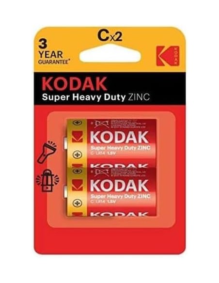Kodak C Battery Alkaline Half-Torch 1.5V High Power XtraLife FOWR14 MN1400  | Futurartshop.com