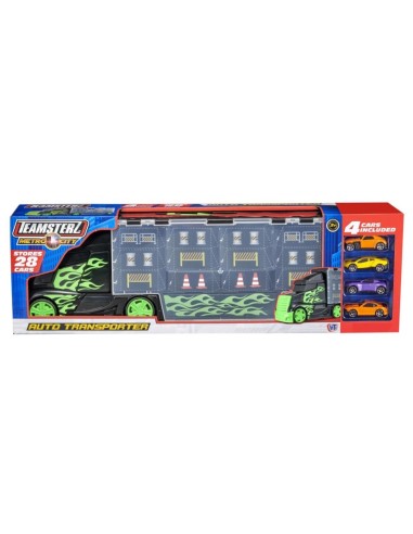 Teamsterz Car Transporter Truck with 4 Toy Vehicles MAGMGG17451  | Futurartshop.com