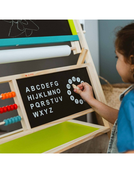 Maxi Double-Sided Wooden Easel Clock 3+ DAN054029 Dal Negro | Futurartshop.com
