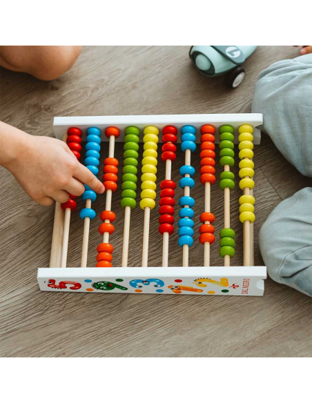 Pallottoliere Legno 100 Palline Colorate 3+ DAN054013 Dal Negro | Futurartshop.com