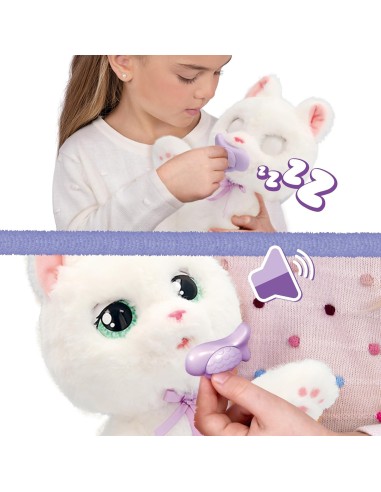 Baby Paws Cat Kitten Sounds Opens Eyes Carrier Bag 3+ AGR927131 IMC Toys | Futurartshop.com