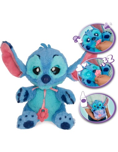 Baby Paws Stitch Interattivo Suoni Occhi Borsa Disney 3+ AGR927001 IMC Toys | Futurartshop.com