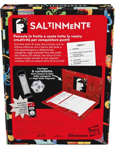 Saltinmente Classico Gioco da Tavolo Party Game 13+ AGRF6795 Hasbro | Futurartshop.com