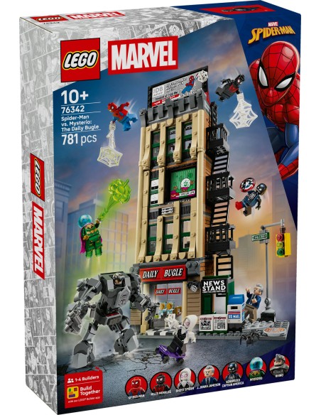 LEGO Marvel 76342 Daily Bugle 4 Levels 7 Minifigures Rhino Mech LEG6588674 Lego | Futurartshop.com