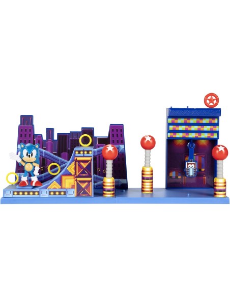 Sonic The Hedgehog Playset Studiopolis Zone con Sonic 6 cm JAK40692 Jakks Pacific | Futurartshop.com