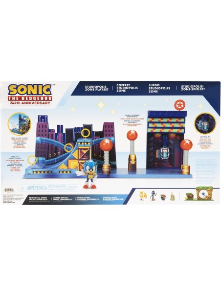 Sonic The Hedgehog Playset Studiopolis Zone con Sonic 6 cm JAK40692 Jakks Pacific | Futurartshop.com