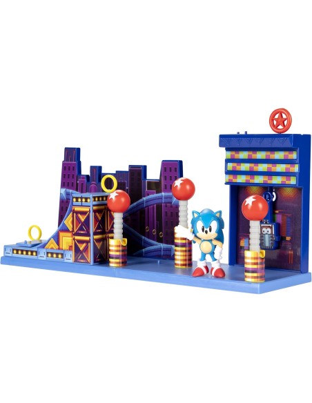 Sonic The Hedgehog Playset Studiopolis Zone con Sonic 6 cm JAK40692 Jakks Pacific | Futurartshop.com