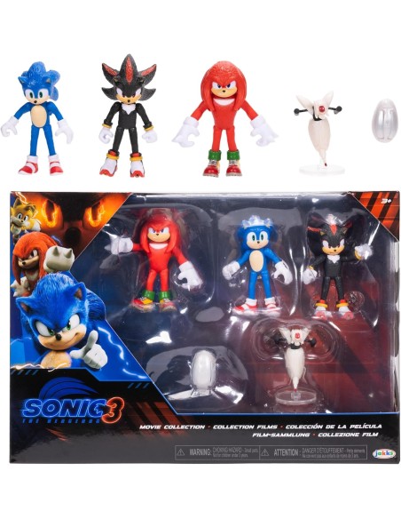 Sonic 3 Movie Multipack Action Figure 6 cm Sonic Knuckles Shadow JAK42408 Jakks Pacific | Futurartshop.com