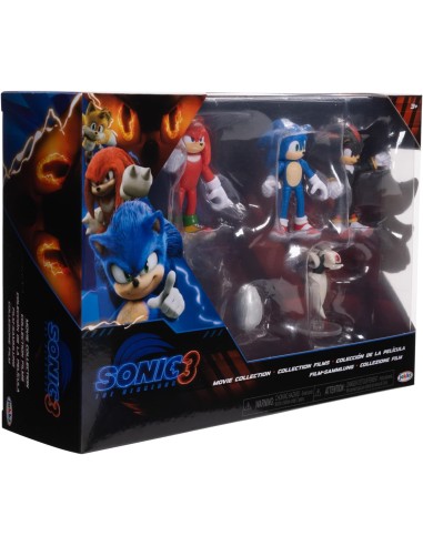 Sonic 3 Movie Multipack Action Figure 6 cm Sonic Knuckles Shadow JAK42408 Jakks Pacific | Futurartshop.com