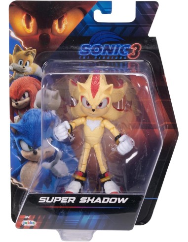 Sonic 3 Movie Super Shadow Action Figure Articolata 13 cm JAK42953 Jakks Pacific | Futurartshop.com