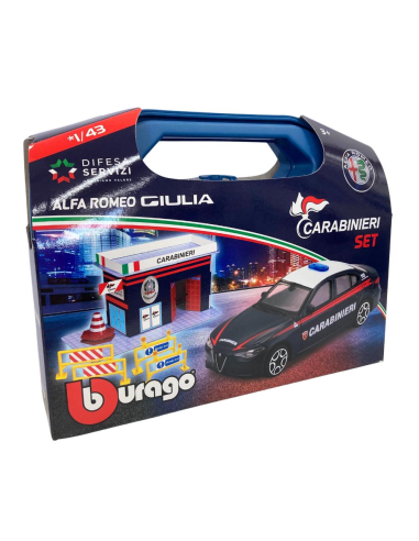 Street Fire Valigetta Carabinieri Playset Scala 1:43 | 3+ BUR18-30552 Burago | Futurartshop.com