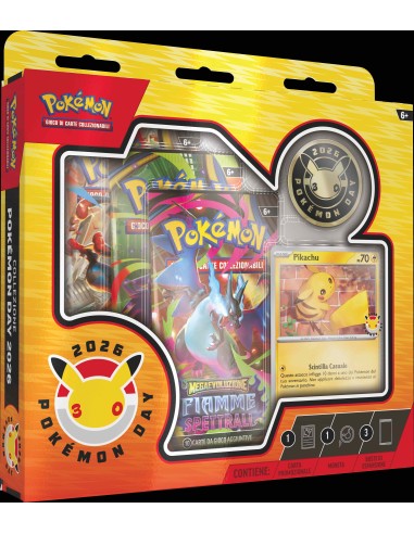 Pokemon Day 2026 Collection 30th Anniversary Pikachu Promo TCG ITA GAMPK10394 The Pokémon Company | Futurartshop.com