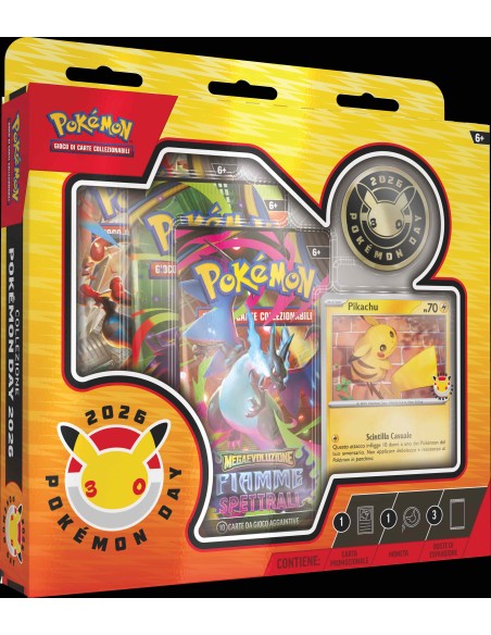 Pokemon Day 2026 Collection 30th Anniversary Pikachu Promo TCG ITA GAMPK10394 The Pokémon Company | Futurartshop.com