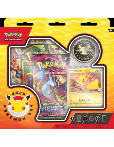 Pokemon Day 2026 Collection 30th Anniversary Pikachu Promo TCG ITA GAMPK10394 The Pokémon Company | Futurartshop.com