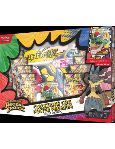 Pokemon Premium Poster Collection Heroic Rise Mega Lucario-ex GAMPK10302-1 The Pokémon Company | Futurartshop.com