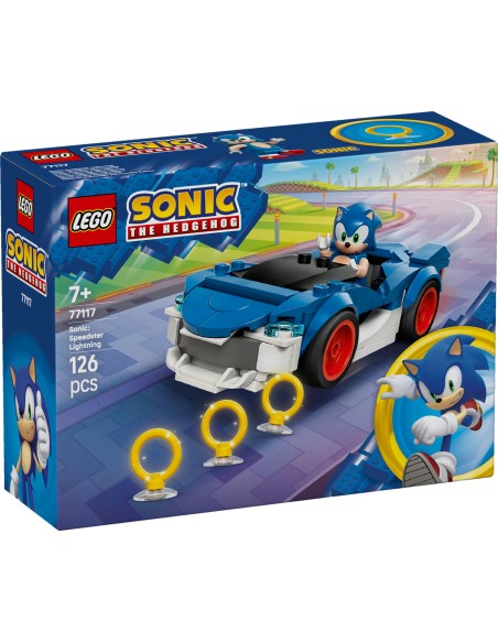 LEGO Sonic 77117 Fulmine Supersonico Auto Speedster 126pz LEG6588733 Lego | Futurartshop.com