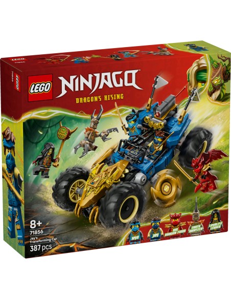 LEGO Ninjago 71856 Auto Mutaforma di Jay Trasformabile in Jet 387 Pezzi 8+ LEG6585673 Lego | Futurartshop.com