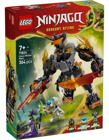 LEGO Ninjago 71854 Mech della Missione di Cole e Drago Zane Dragons Rising 7+ LEG6581065 Lego | Futurartshop.com