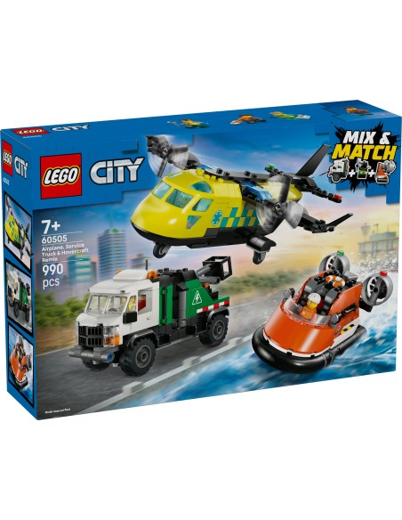 LEGO 60505 City Airplane Hovercraft Service Truck Remix 7+ LEG6585659 Lego | Futurartshop.com