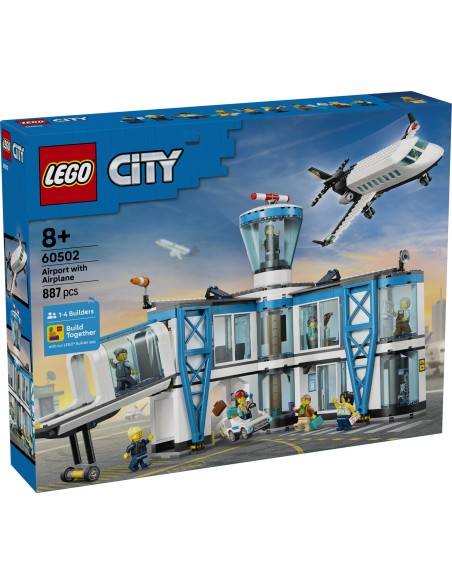 LEGO 60502 City Airport with Passenger Airplane 9 Minifigures 8+ LEG6585653 Lego | Futurartshop.com
