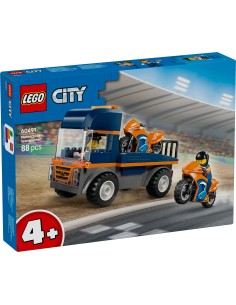 LEGO 60491 City Trasportatore di Moto con Rimorchio 4+ LEG6585633 Lego | Futurartshop.com