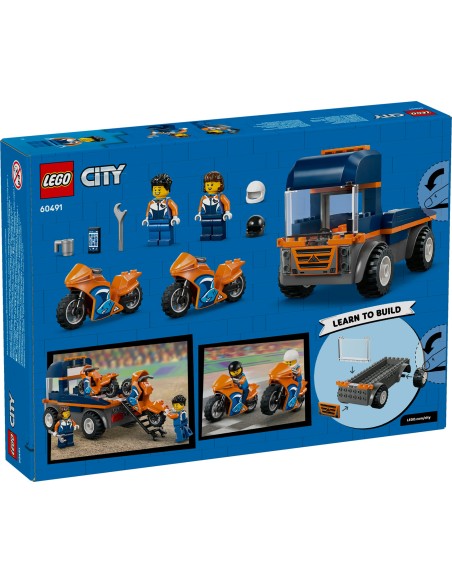 LEGO 60491 City Motorcycle Transporter with Trailer Age 4+ LEG6585633 Lego | Futurartshop.com
